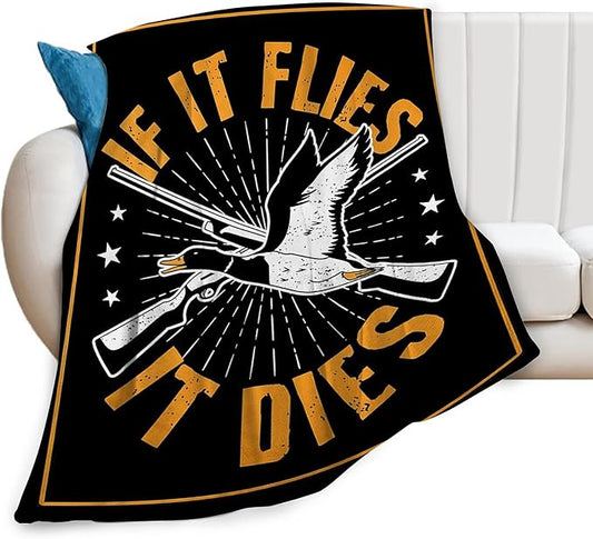 Goose Hunting Blanket Hunting Gifts for Men Goose Hunting Accessories Hunting Throw Blanket for Adults Soft Warm Cozy Fleece Blanket for Couch Sofa Bed 60"x80"