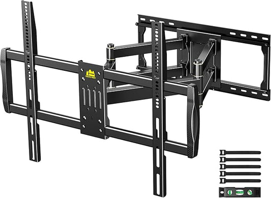 FORGING MOUNT Heavy Duty TV Wall Mount for 42-110" TVs up to 220lbs with 8.2" Sliding Moving for Screen Centering, Full Motion TV Mount Fit 24"-16" Studs with Swivel,Tilt&Level, Max VESA 800x600mm