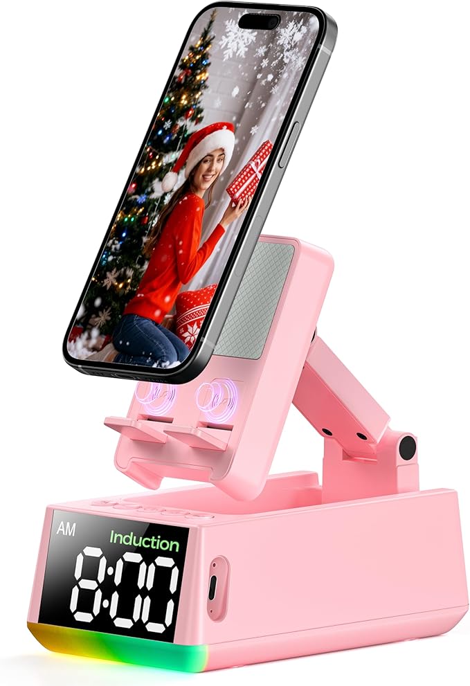 White Elephant Gifts for Adults Useful:Birthday Gift for Men Women Christmas Ideas Induction Speaker Bluetooth HD Sound,Kitchen Gadgets Anniversary Dad Mom Husband Wife Teen Stocking Stuffers(Pink)