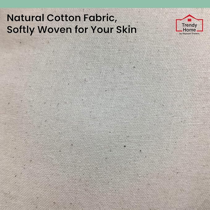 Trendy Home 16x16 100% Natural Cotton Throw Pillow Insert(Set of 2), Bed and Couch Pillows Stuffer Hypoallergenic, Decorative Home Outdoor Sofa Pillow Filler (Cotton, 2 Pack)