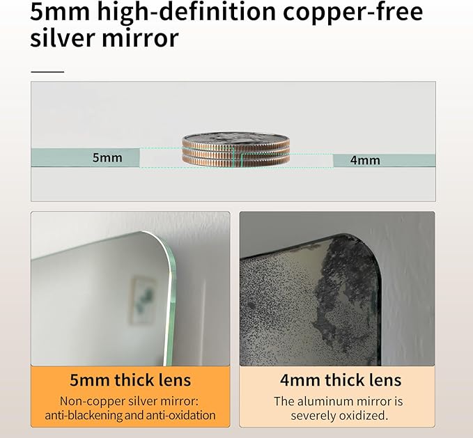 Round LED Bathroom Mirror with Gold Frame, 24V Backlight, 3 Color Temperatures, Dimmable, Memory Function, Defogging (Golden Border, 24" L x 24" W)