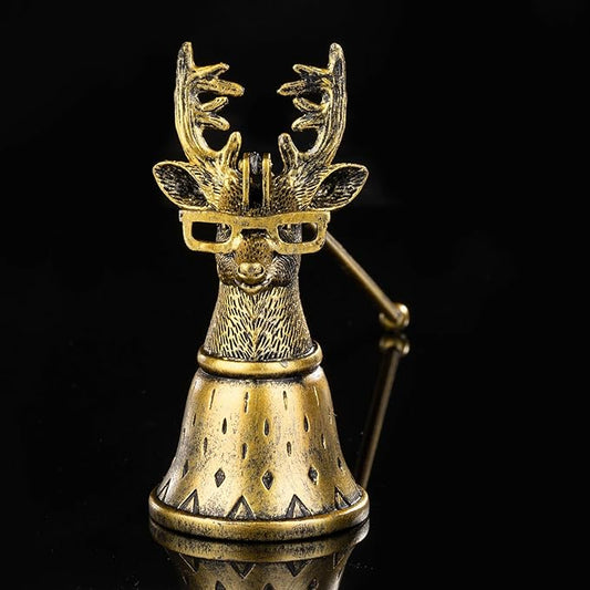 Duke Moose Metal Candle Snuffer - Vintage Gunmetal Finish, Flame Extinguisher Tool for Home, Decorative Gift for Candle Lovers (8cm x 19cm)