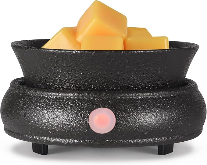 Ceramic Wax Warmer, Electric Wax Melt Warmer,3 in1 Home Fragrance Wax Burner, Scented Candle Wax melters as Gift for Women,mom and Grandma(Black)…