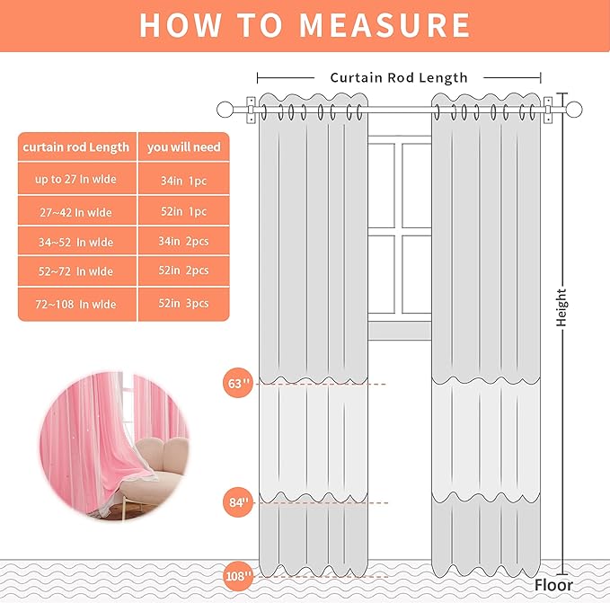 XiDi Pink Blackout Curtains, Room Darkening Curtains for Girls Bedroom, Kids Room, Hot Pink Decor, 1 Panel Set