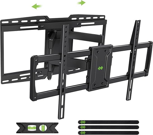USX MOUNT Full Motion Sliding TV Wall Mount for 32-90" TV, Holds up to 150lbs, VESA 200x100mm-600x400mm, 12"-24" Studs