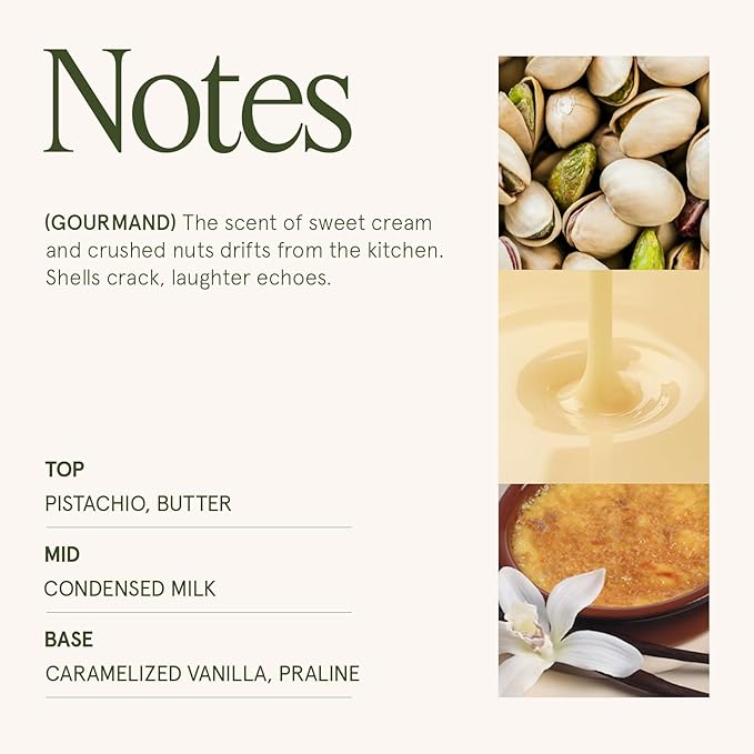 LA JOLIE MUSE Pistachio Macaron Scented Candle | Pistachio, Milk & Vanilla | 6 oz Natural Soy Wax | 40 Hours Clean Burn | Holiday Gift for Dessert Lovers | Seasonal Home Décor