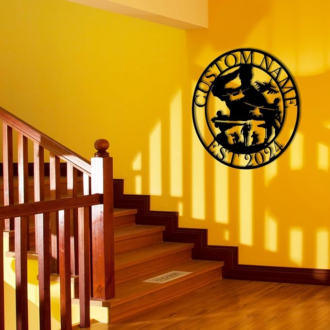 Personalized Custom soldier Metal Wall Decorations, Personalized soldier Name Signs, Custom soldier Gifts, Gifts for soldier Lovers (Soldier B)