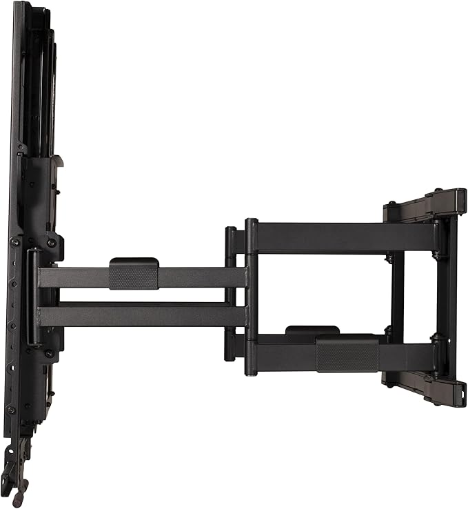 MantelMount MAX1 Full Motion TV Mount, Perfect Above Fireplace with 29" Vertical Drop, 40° Swivel L/R, Stop Anywhere Tension Design, 3" Flush to Wall Slim Profile, for TVs 50"-86" Up to 90 lbs.