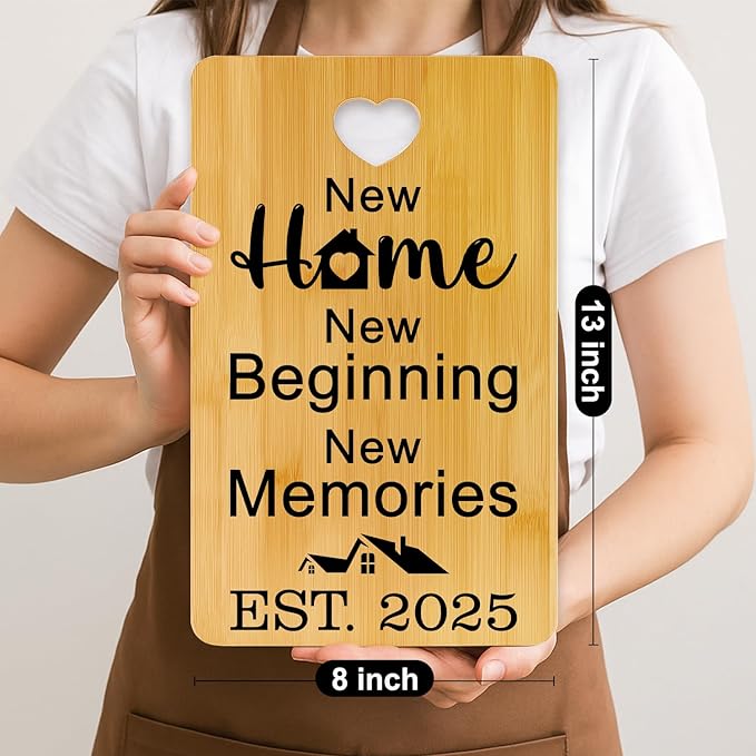 Unique Housewarming Gifts for New Homeowners First New Home Gifts for Neighbor, Friends, Realtor Closing Gift for Home Buyers New House Owners Presents Party New Apartment Cutting Board Gift
