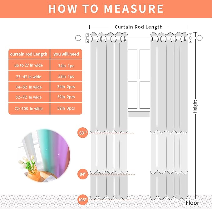 XiDi Unicorn Room Decor for Girls Bedroom, Purple Green Curtains for Kids Rooms, Window Drapes 42 Inchs Long 34 inches Wide 1 Panel
