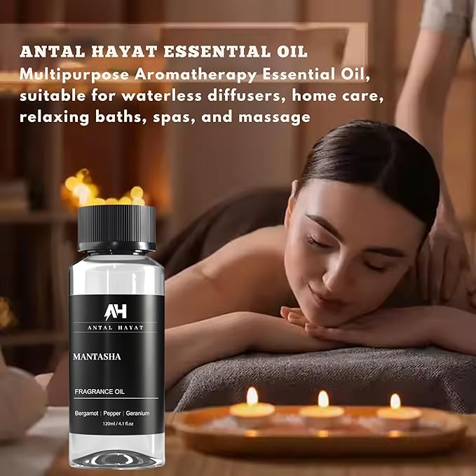 Hotel Scents Mantasha Diffuser Oil 120ml – Inspired by Sauvage Eau de Parfum – Bergamot, Black Pepper & Geranium – Premium Home Scent Refill – Luxury Essential Oil for Ultrasonic & Waterless Diffusers