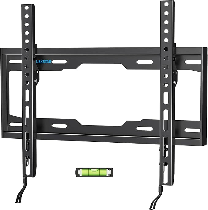 Fixed TV Wall Mount for Most 26-60 Inch Screen, Low Profile TV Mount with Quick Release Lock, Ultra Slim Wall Mount Bracket, Max VESA 400x400mm, Holds up to 99 lbs, up to 16”Wood Studs by USX STAR