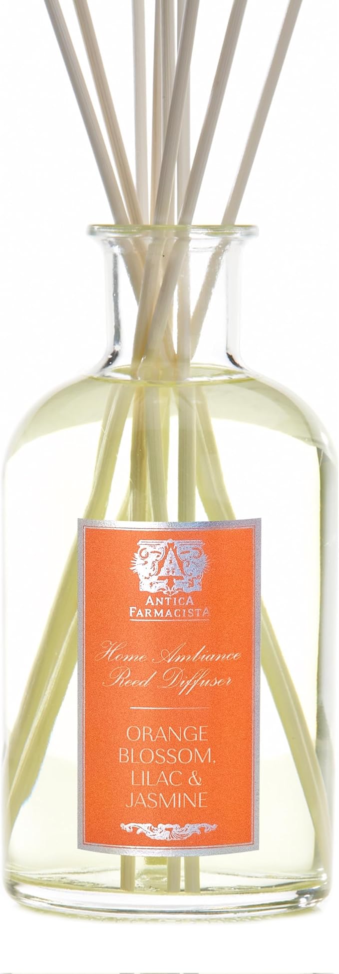 Antica Farmacista Home Ambiance Diffuser - Long-Lasting Reed Scent Diffuser - Luxury Room Freshener Gift - Orange Blossom, Lilac & Jasmine, 16.9 fl oz