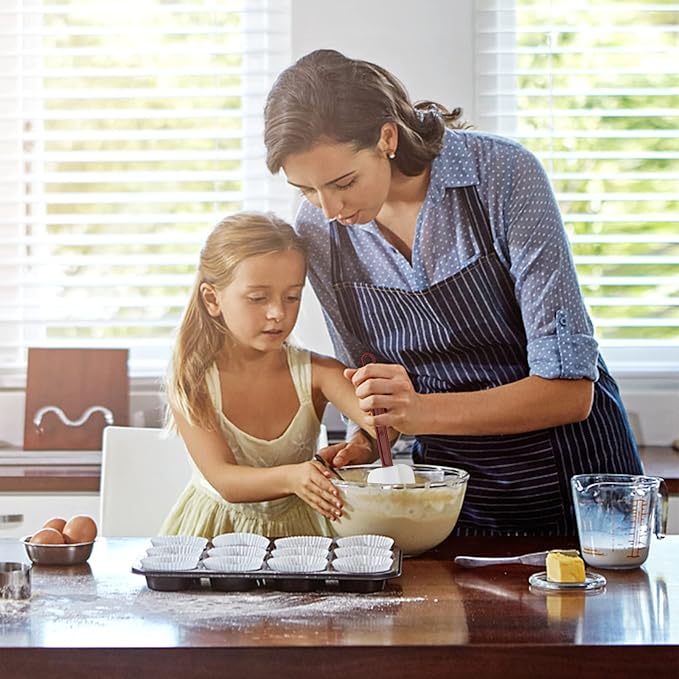 Silicone Spatulas Heat Resistant.Commercial Spatula for Cooking.Heavy Duty Rubber Spatulas.Silicone Spatula Set of 2 (10 inch)