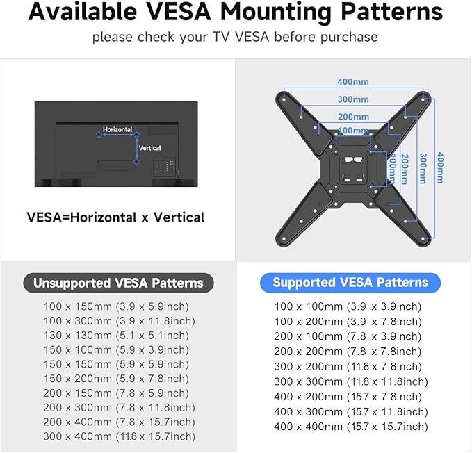 Suptek 40” Long Arm Full Motion TV Wall Mount for 32-65 Inch TVs – Articulating Corner Bracket, Swivel & Tilt, Max VESA 400x400, Holds up to 110 lbs, A7L