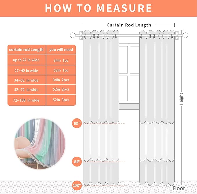 XiDi Pink Grey Girls Curtains for Bedroom, Childs Room Wall Decor Curtain, Nursery Blackout Curtains, Kids Bedroom Green Curtain 63 inchs Long 34 inches Wide 1 Panel