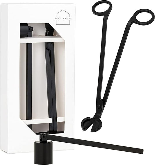 Candle Wick Trimmer and Candle Snuffer Accessory Set – Pick Your Color