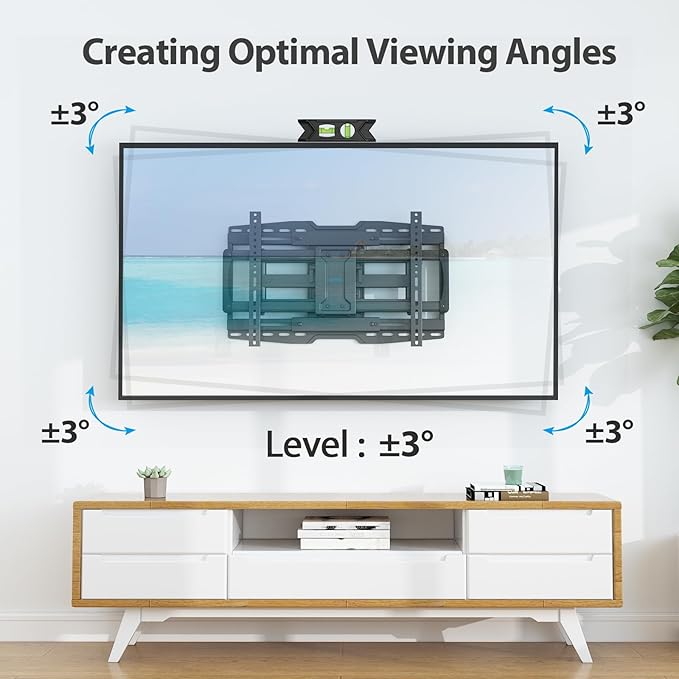 USX STAR 32-90" Full Motion Sliding TV Wall Mount, Fits 16" 18" 24" Wood Studs, Wall Mount TV Bracket with Smooth Swivel, Tilt, Extension, Holds up to 150lbs, Max VESA 600x400mm, Fit Most 75 85 86 TVS
