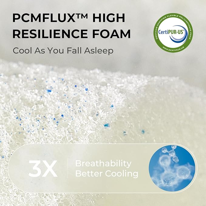 Sweetnight CoolNest Queen Mattress, 14 inch Cooling Queen Size Memory Foam Mattress for Cool Night Sleep, 5-Zone Ergo Support for Pressure Relief, Medium, CertiPUR-US Certified