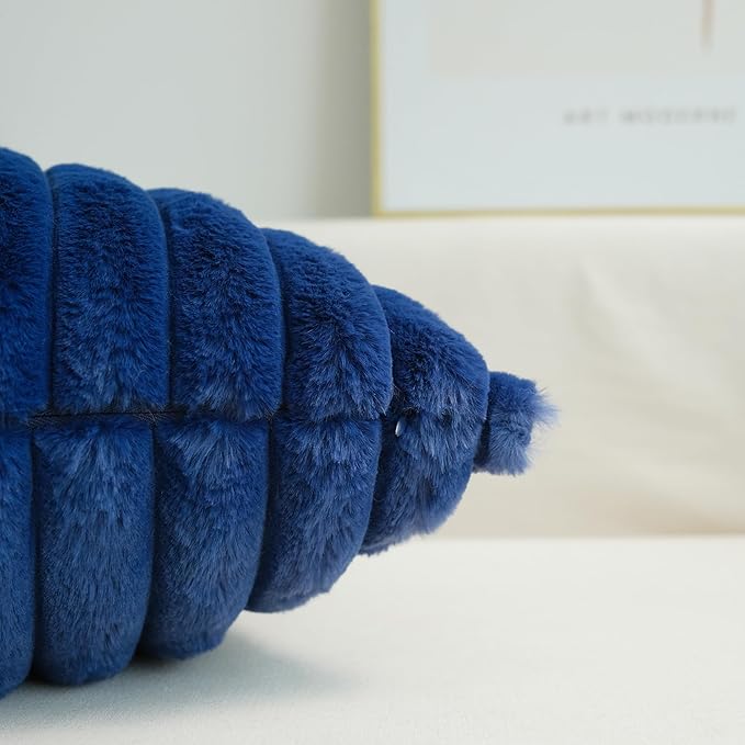 JOJUSIS Pack of 2 Faux Fur Plush Decorative Throw Pillow Covers Couch Cushion Case Soft Pillowcases (Navy Blue, 20 x 20-Inch)