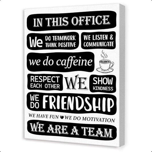 Gwisml In This Office Wall Decor,We Are A Team Artwork Inspirational Teamwork Canvas Frame Paintings For Home Workplace Wall Art Decor