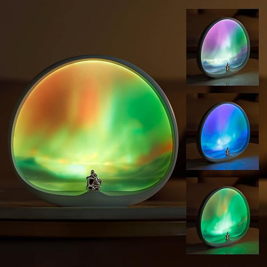 mamre Northern Lights Night Light Touch Dimmable Creative Valentine Christmas Birthday Gift for Him/Her
