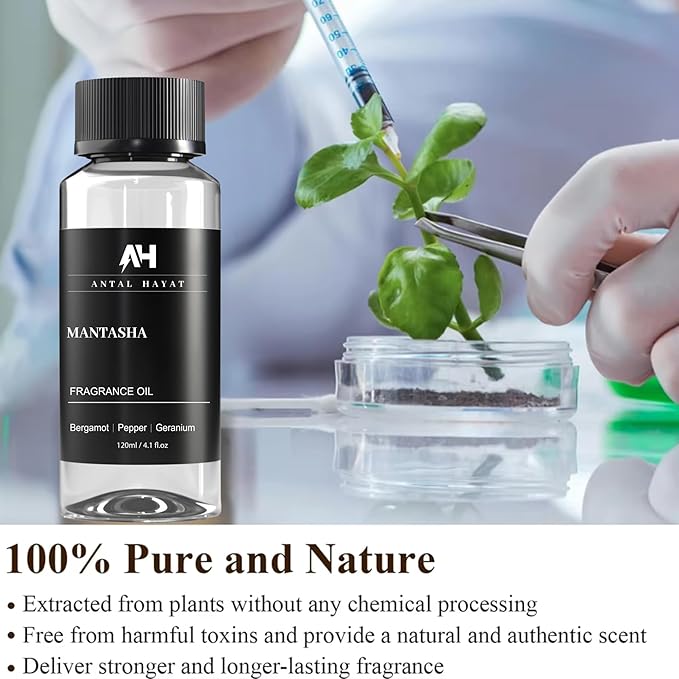 Hotel Scents Mantasha Diffuser Oil 120ml – Inspired by Sauvage Eau de Parfum – Bergamot, Black Pepper & Geranium – Premium Home Scent Refill – Luxury Essential Oil for Ultrasonic & Waterless Diffusers