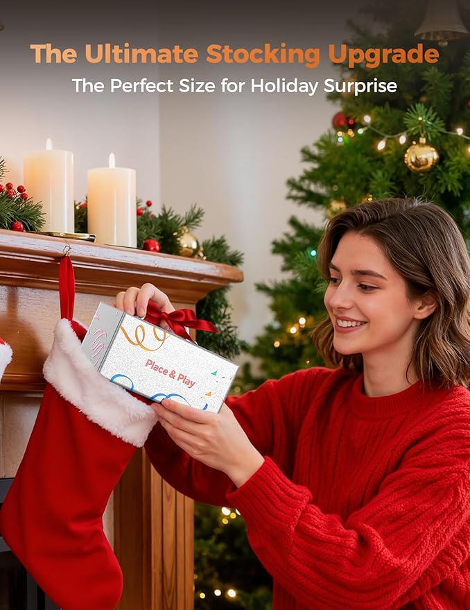 White Elephant Gifts for Adults Useful:Birthday Gift for Men Women Christmas Ideas Induction Speaker Bluetooth HD Sound,Kitchen Gadgets Anniversary Dad Mom Husband Wife Teen Stocking Stuffers(Black)