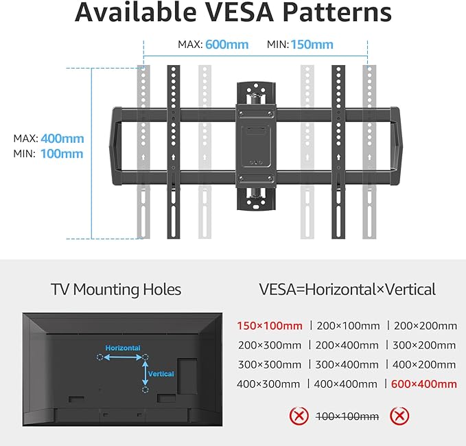 MOUNTUP Full Motion TV Wall Mount with 30” Extension & Tilt & Swivel for Most 42-75 Inch TVs, Long Arm TV Mount Corner Bracket Articulating Arm Mount, Max VESA 600x400mm and Up to 99 lbs, MU0057-L