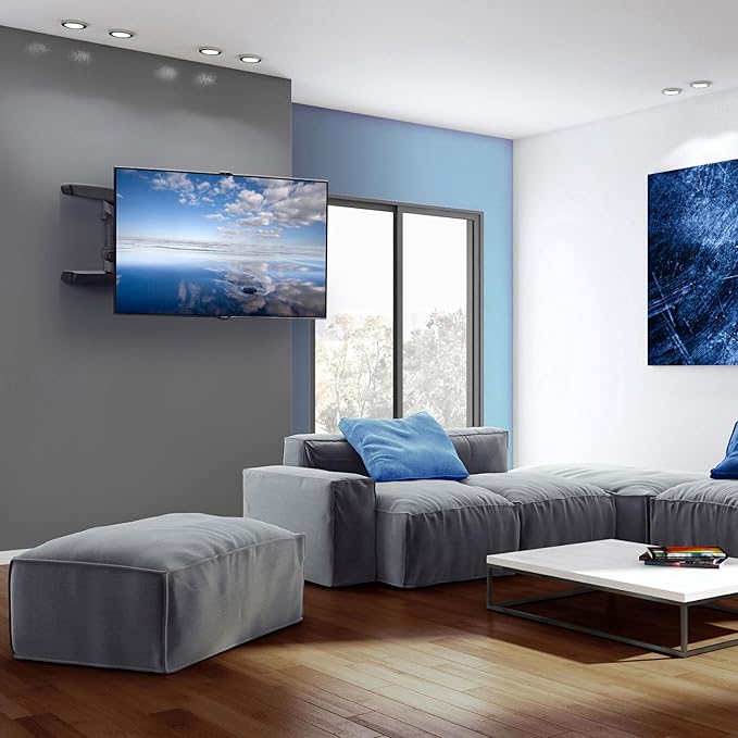 ProMounts Articulating/Full Motion TV Wall Mount, Tilt Swivel Wall Mount Bracket for Most 50-110 Inch, Corner TV Mount for Curved, Flat Screen, LED, LCD, OLED, Plasma TVs, Holds up to 132 lbs.