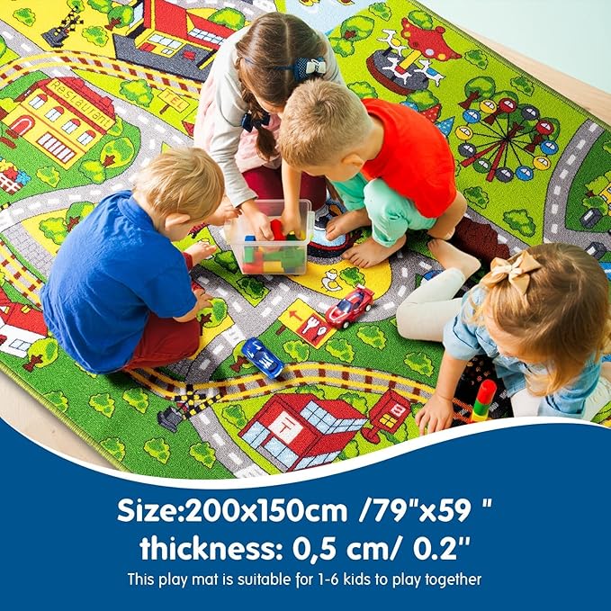 Booooom Jackson Road Rug for Kids