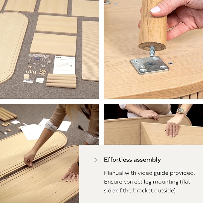 WERMO 55'' Sideboard Storage Cabinet with Doors and Shelves - Wood Credenza for Living Room, Bedroom, Entryway and Home Office Cabinet. Kitchen Buffet, Modern Media Console Table with Storage (Walnut)