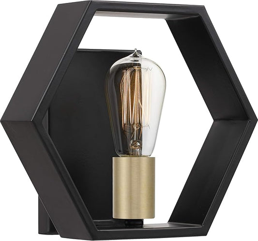 Quoizel Bismarck 1-Light Earth Black Wall Sconce