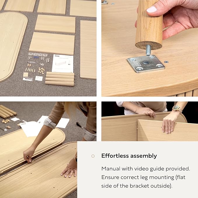 WERMO 71’’ Sideboard Storage Cabinet with Doors and Shelves - Wood Credenza for Living Room, Bedroom, Entryway and Home Office Cabinet. Kitchen Buffet, Modern Media Console Table with Storage (Oak)