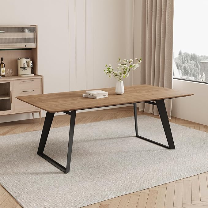 ZckyCine 51"-67" Expandable Modern Dining Table | Rectangular Wood Extendable Design | Space-Saving Multifunctional Kitchen & Home Furniture for Small Spaces, Family Dining Rooms