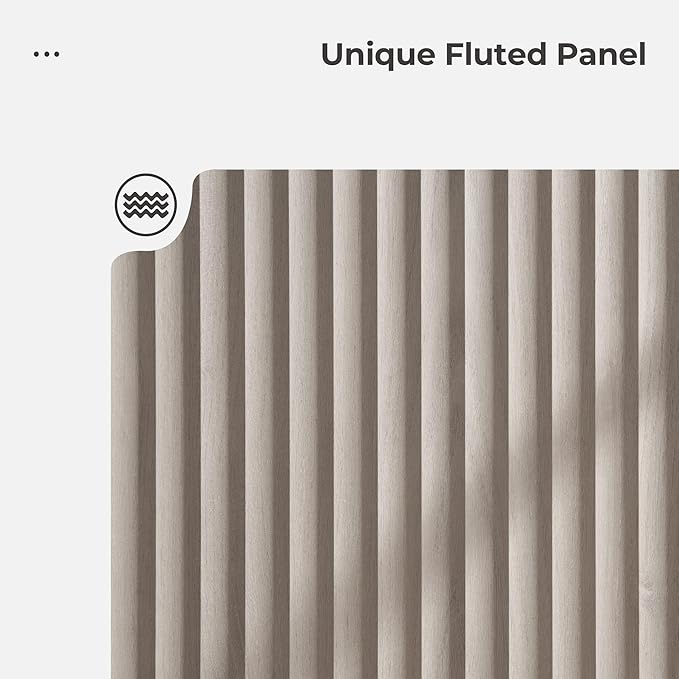 SICOTAS Buffet Cabinet with Storage 103.8" Sideboard Accent Modern Credenza with Doors & Shelves Fluted Tall Media Console Mid Century Coffee Bar Table for Living Room Kitchen Dining Room Hallway