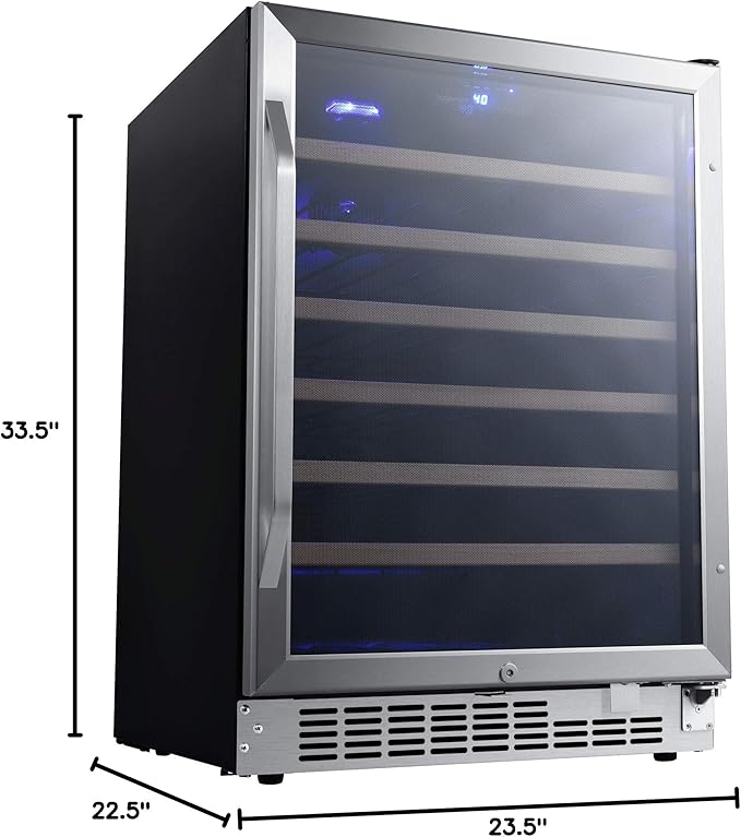 EdgeStar CWR532SZ 24 Inch Wide 53 Bottle Built-In Wine Cooler