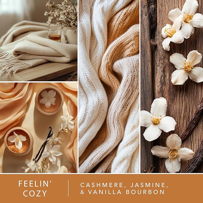 Scentsationals Fall Wax Melts - Harvest Home 4-Pack – Long Lasting Wax Cubes with Strong Scent for Warmers – Includes Warm Apple Pie, Vanilla Pine, Fallen Leaves & Feelin Cozy - 10oz (24-Cubes)