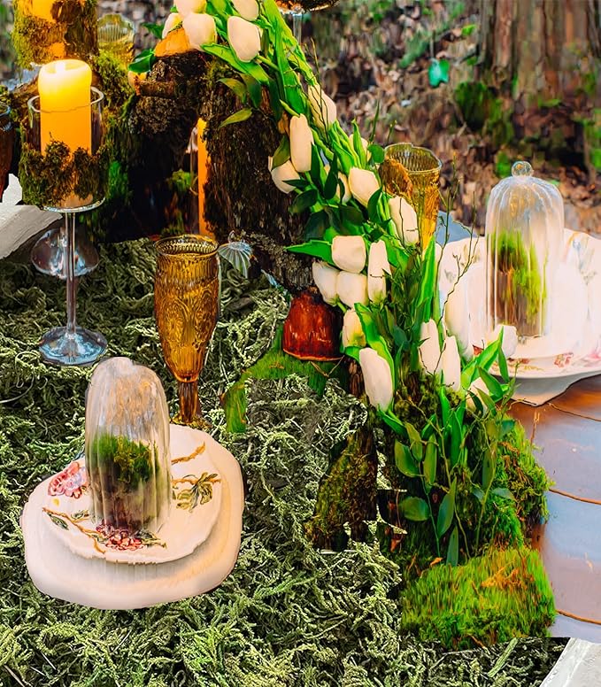 10.2 OZ Fake Moss for Potted Plants Artificial Moss for Fake Plants Faux Moss for Planters Decorative Moss for Craft