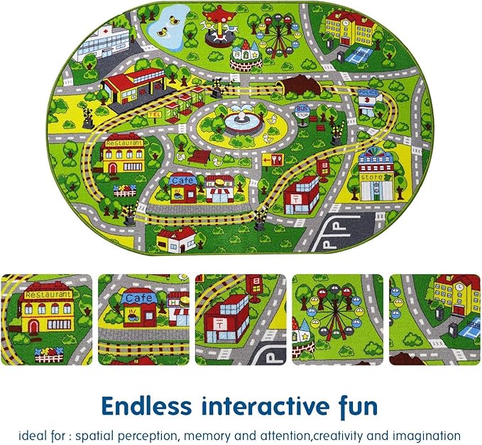 Booooom Jackson Road Rug for Kids