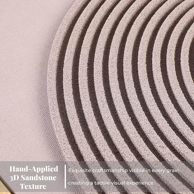 Framed 3D Textured Boho Neutral Abstract Wall Art for Living Room, 3 Piece Mid Century Modern Artwork for Walls, Creamy White Brown Relief Sculptures for Bedroom Hallway Wall Decor 20x30 In