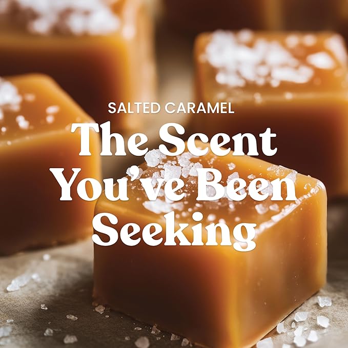 Yankee Candle Salted Caramel, Holiday Scented Candle, 22oz Large Jar with up to 150 Hour Burn Time, Giftable, Holidays