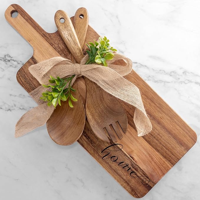 Housewarming Gifts New Home, New Home Gift Idea, First Home Gift, Gift for Home, New House Warming Gift for Homeowner Kitchen Gifts Apartment Closing Gift for Clients, Wooden Cutting Boards Gift Set