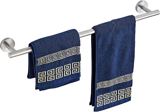 Bath Towel Bar, 24 Inch 304 Stainless Steel Thicken Towel Holder for Bathroom Wall, Towel Holder Brushed Nickel Finished Wall Mount(Total Length 26-Inch)