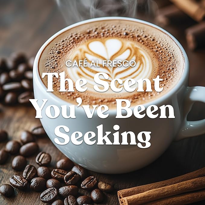 Yankee Candle Café Al Fresco, Scented Candle, 22oz Large Jar with up to 150 Hour Burn Time, Giftable