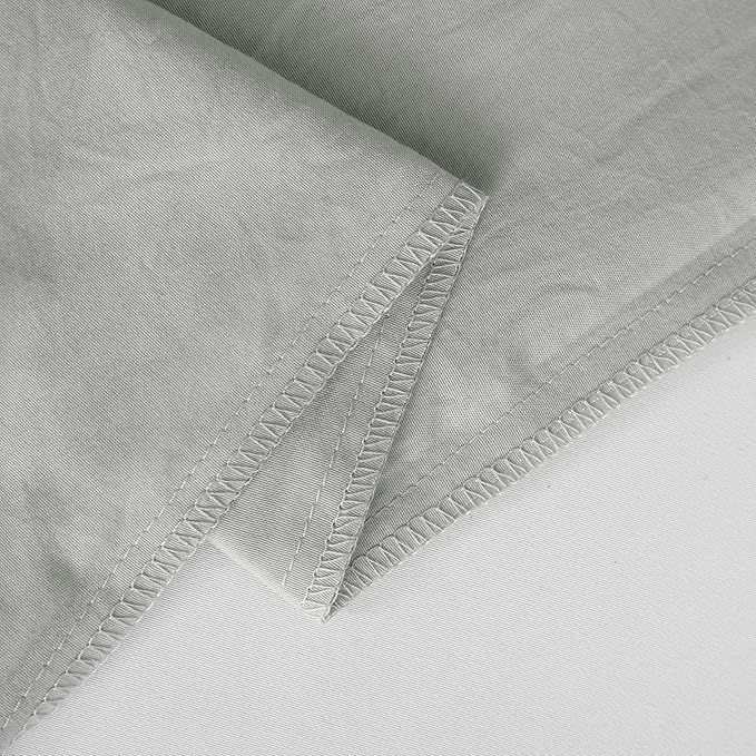 NTBAY Toddler Bedding Set - 4 Piece Soft and Breathable Crib Bedding Set for Boys and Girls, Includes Quilted Comforter, Fitted Sheet, Flat Top Sheet and Envelope Pillowcase, Light Grey