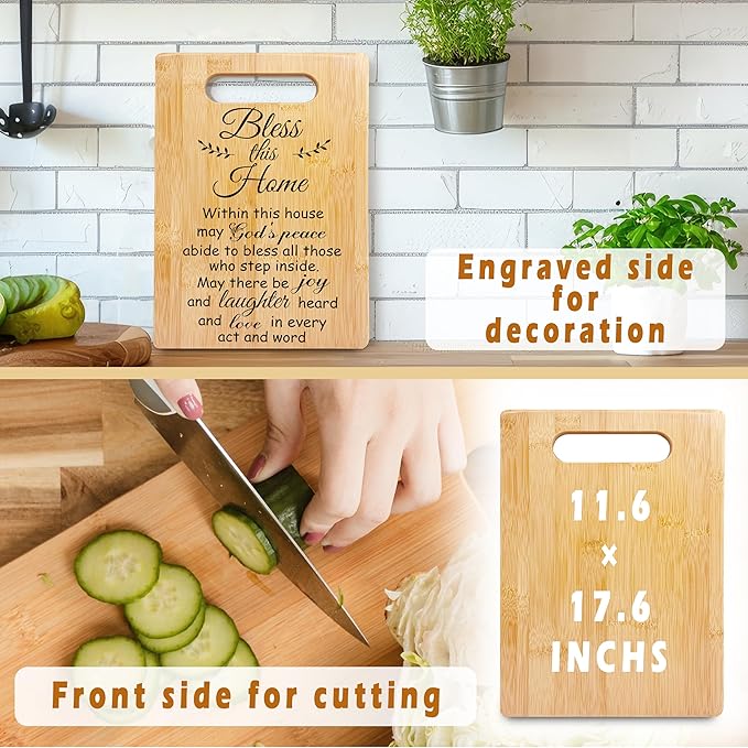 House Warming Gifts New Home Women, Bless this Home Cutting Board, Hostess Gifts for Women, New Home Gift Ideas for New Homeowner, New Home Decor for Kitchen