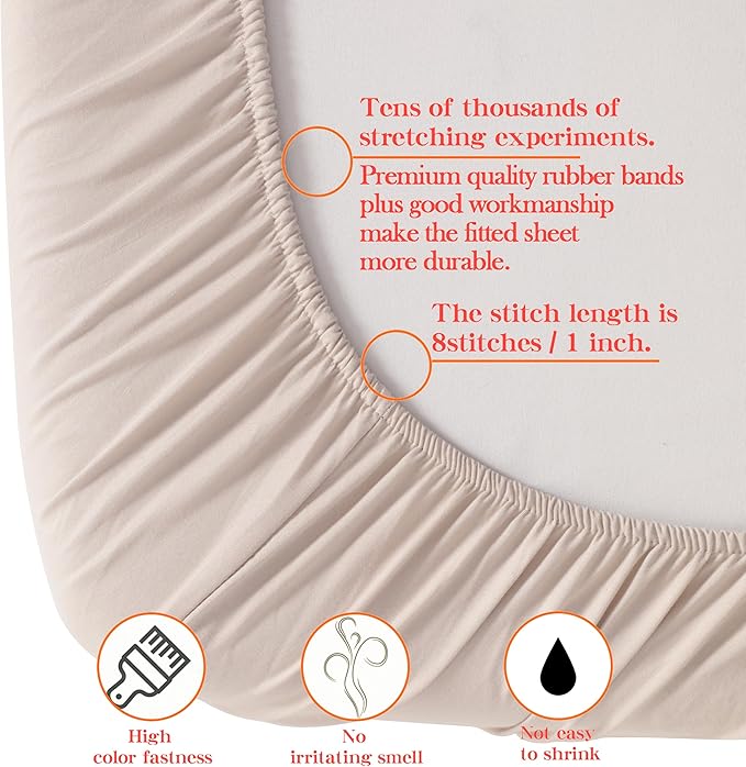 NTBAY Toddler Bedding Set - 4 Piece Soft and Breathable Crib Bedding Set for Boys and Girls, Includes Quilted Comforter, Fitted Sheet, Flat Top Sheet and Envelope Pillowcase, Taupe