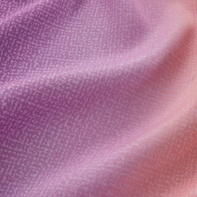 XiDi Pink Blackout Curtains for Bedroom Decor - Rainbow Unicorn Wall Decals for Girl's and Kids' Room - Purple and Yellow 34X72 Inch Long 1 Panel