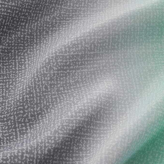 XiDi Rainbow Blackout Curtains for Kids Room, Unicorn Wall Decals, Pink, Green, Grey, 52/72/1